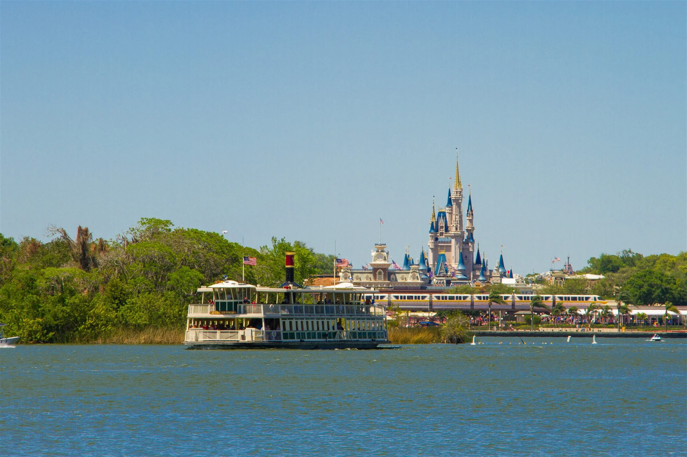 ferry headed towards Orlando's Disney World